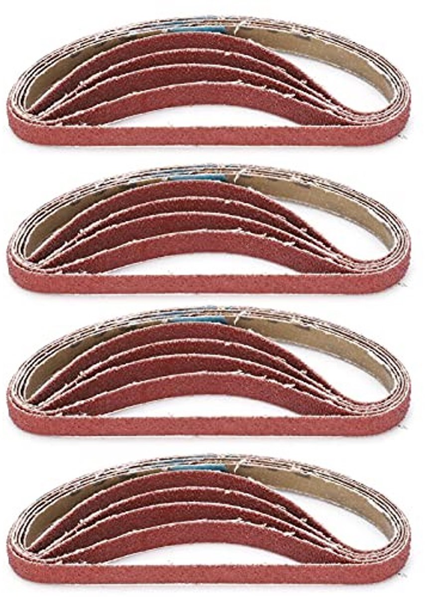 Dailygoods- Schuurband 330x10mm - Schuurbanden Set - Schuurpapier Fijn - Schuurpapier 240# - Schuurbandmachine Compatibel - 20 Stuks