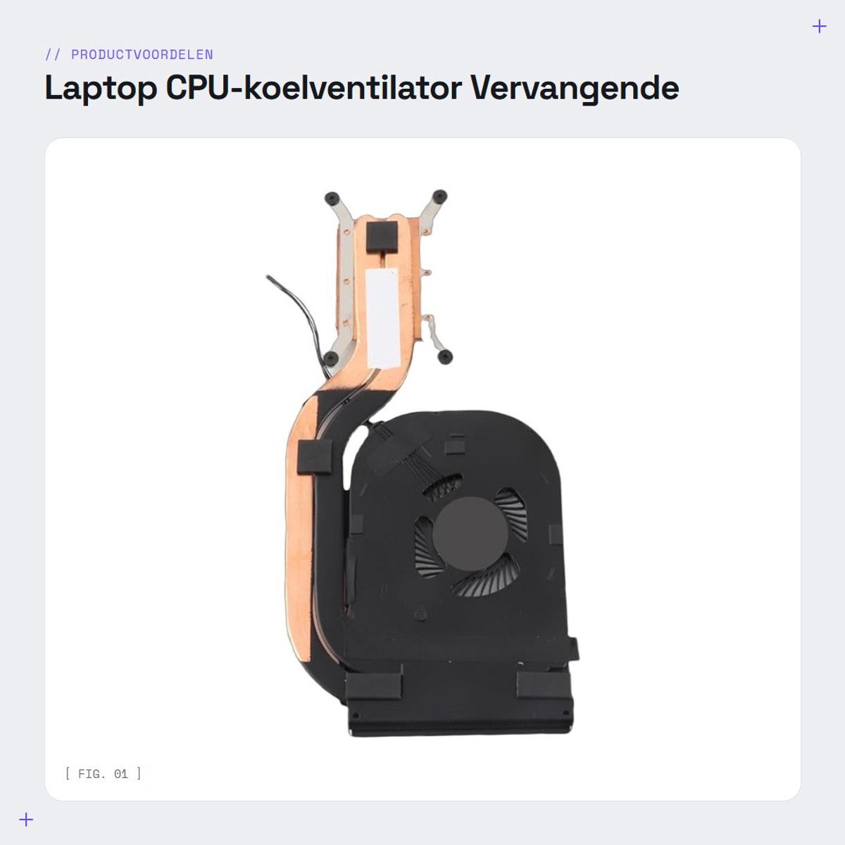 Dailygoods - Laptop CPU-koelventilator - Vervangende Koelventilator voor ThinkPad X1 Carbon - 5-pins Voedingsconnector - DC 5V 2,25W - Geschikt voor 2...