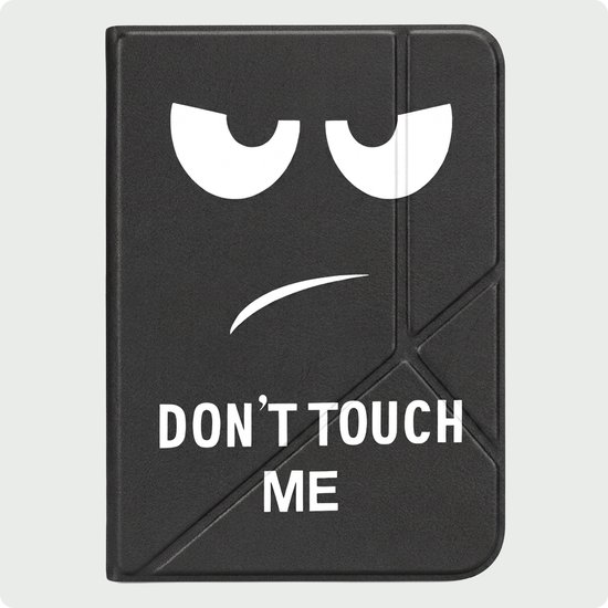 Hoes Geschikt voor Kobo Clara 2E Hoesje Bookcase Cover Hoes Trifold - Hoesje Geschikt voor Kobo Clara 2E Hoes Cover Case - Don't Touch Me — afbeelding 5