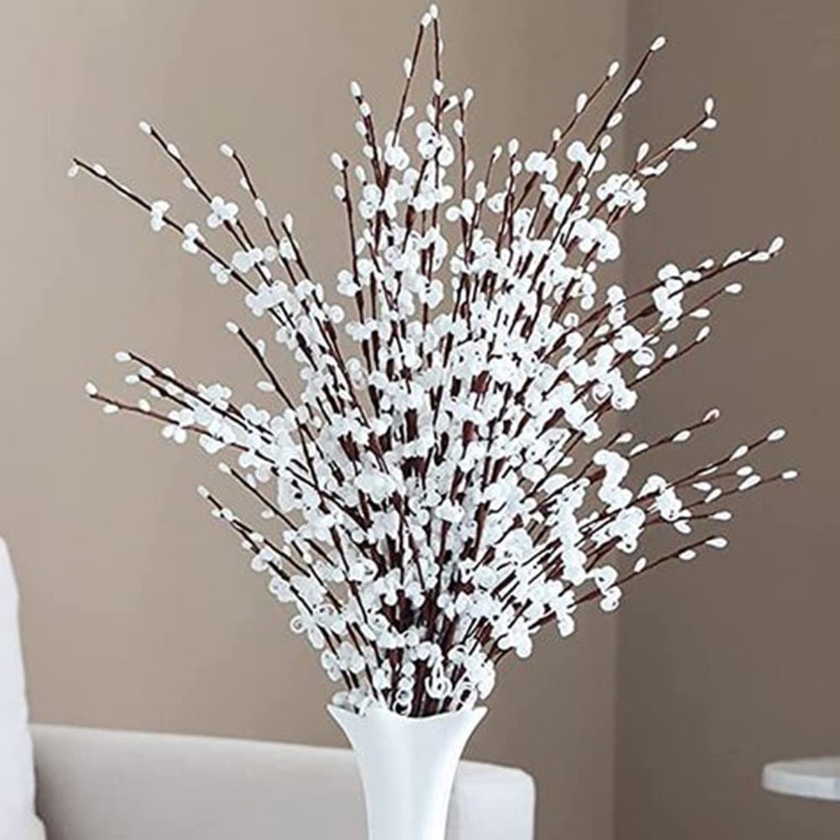 Dailygoods - 10 Stuks Jasmijn Kunstbloemen - 30 Inch Nepbloemen voor Decoratie