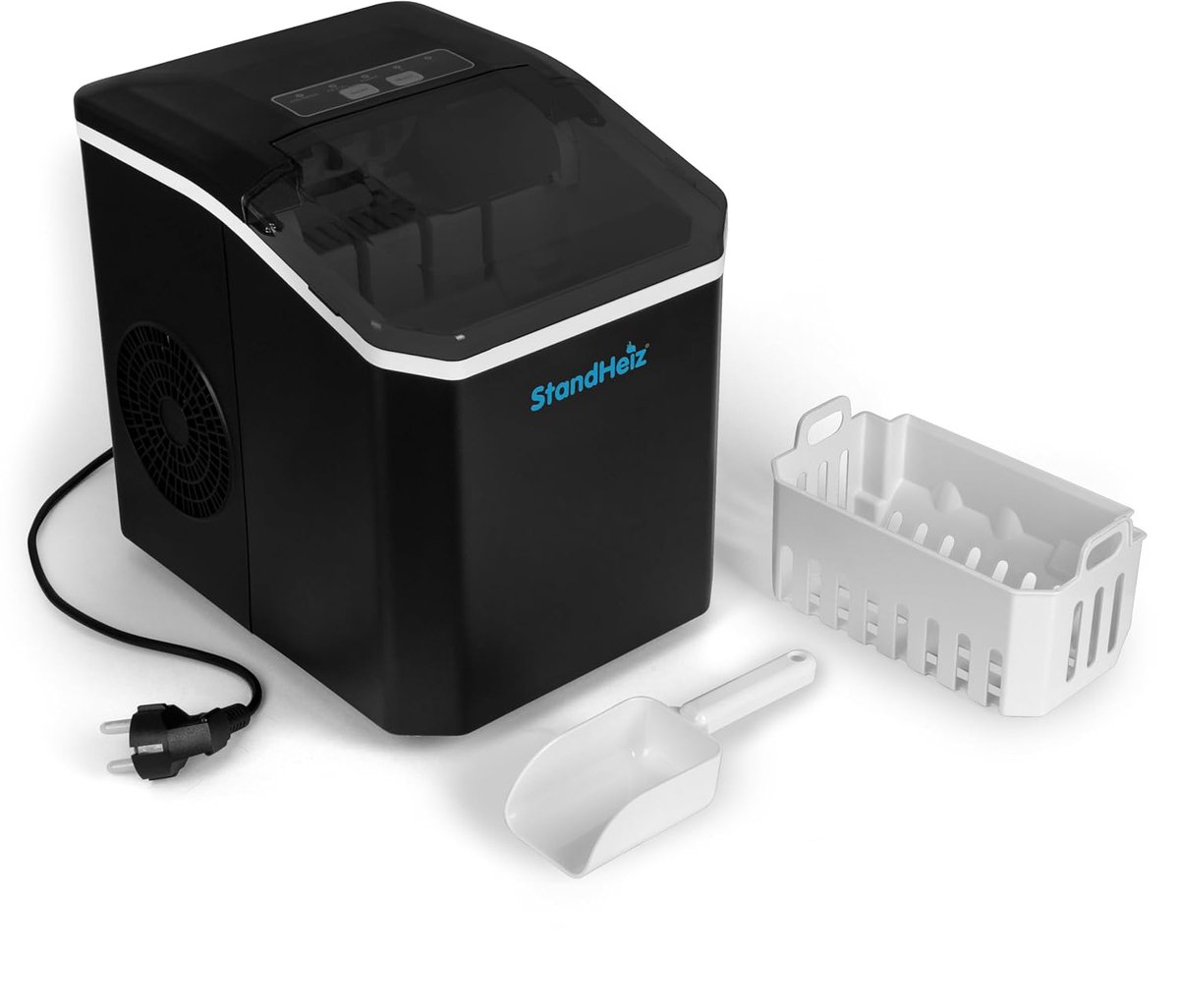 IJsmachine - IJsklontjes Maker - Drankjes Koelen - Snelle Productie - 12kg Per Dag - Zwart