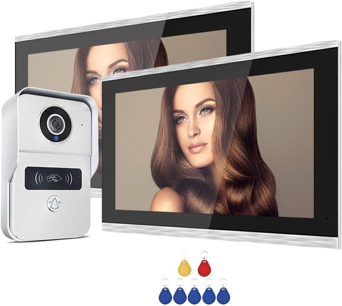 Visuele Deurbel - Video Intercom - Toegangscontrole Huis - 10-inch Touchscreen - 2MP 1080P - Zwart