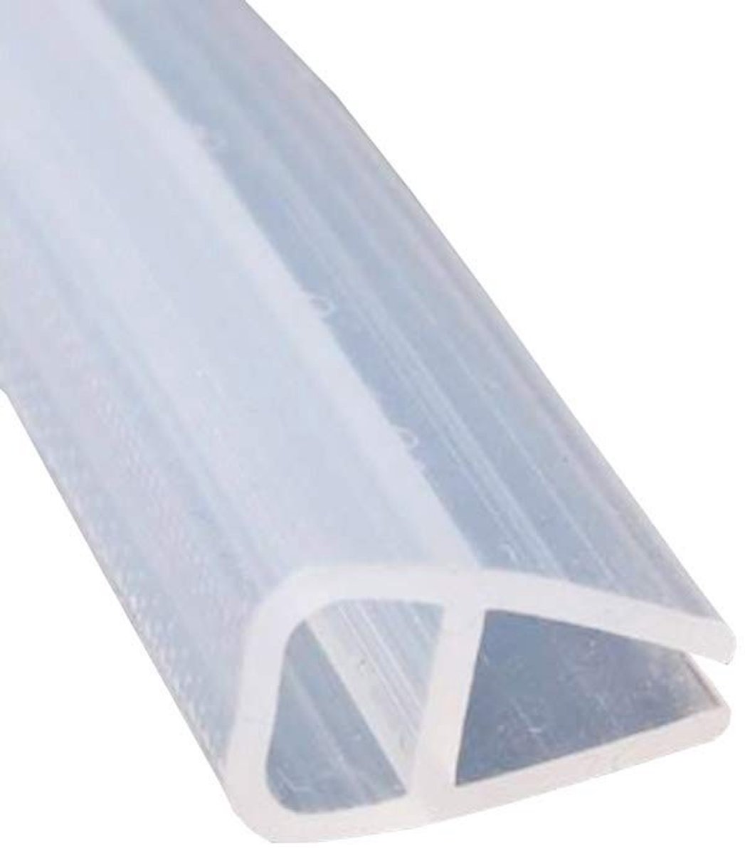 Dailygoods- Afdichtstrip U-vorm 2 meter - Afdichtstrip Douchedeur - Waterdicht - Rubberen Afdichting - Eenvoudig te installeren - Geschikt voor 8 mm glas - Doucheafdichting