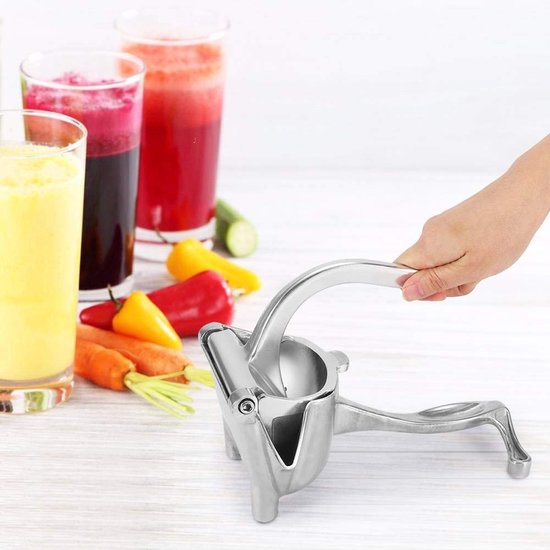 Dailygoods - Fruit Juicer - Handmatige Sapcentrifuge - Citroen Squeezer - Energiezuinig - Geschikt voor Vruchten - Zilver van Dailygoods — afbeelding 2