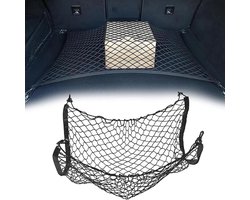 Kofferbaknet - Bagagenet Elastisch - Auto Organiseren - Zeer Elastisch Nylon - 1 x 1 Meter - Zwart