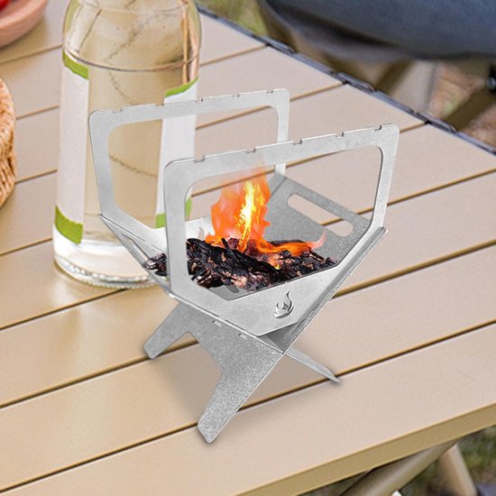 Opvouwbare Camping Keuken - Draagbare Grill - Buiten Koken - Solide Titanium Legering - 15 x 12 x 5 cm — afbeelding 2