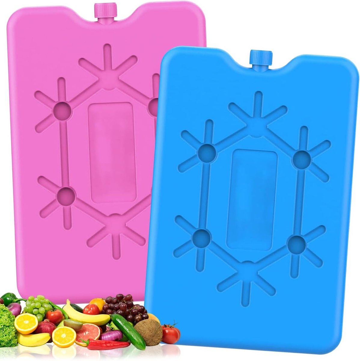 Koelaccu's voor Koeltas en Koelbox, 2 x 200 ml - Ideaal voor Reizen, Langdurige Koeling en Compacte Formaat