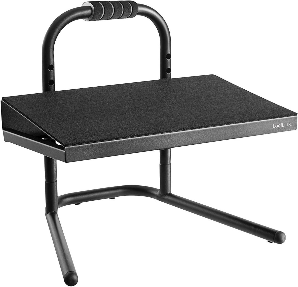 Verstelbare Voetensteun - Beenondersteuning Bureau - Comfortabel Zitten - 6 Hoogte-instellingen - 44.8 cm - Zwart