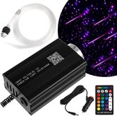 Auto Interieur Verlichting - Sterrenhemel Kit - Sfeervolle Verlichting - Veelzijdige Kleurinstellingen - 10 x 64 x 38 cm - Zwart