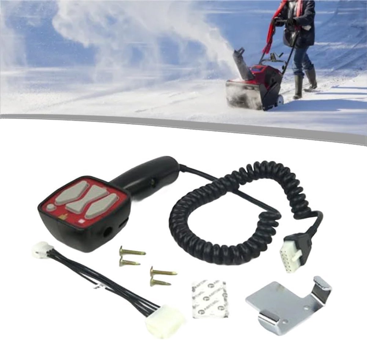 Handbediening Bladblazer - Sneeuwploeg Controller - Rechte Paden - Slimme Diagnose - 12-pins Adapter - Zwart
