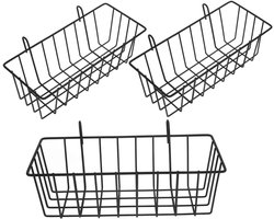 Konijn Hooirek - Hooi Feeder - Dieren Voeren - Stevig IJzeren Materiaal - 3 Stuks - Zwart
