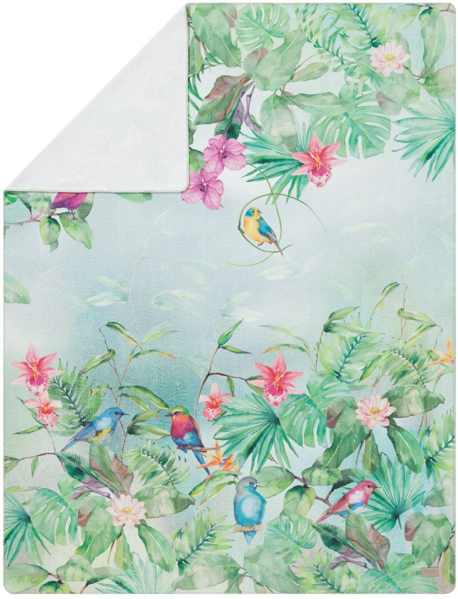Estella Clare - Deken - 150 x 200 cm - Groen - Dierenprint