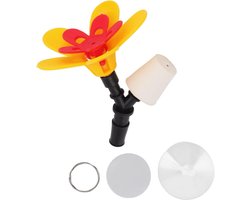 Vogelvoeder Kit - DIY Voeder - Vogels Voeren - Herbruikbare Fles - 3 cm Hoog - Bloem Rood