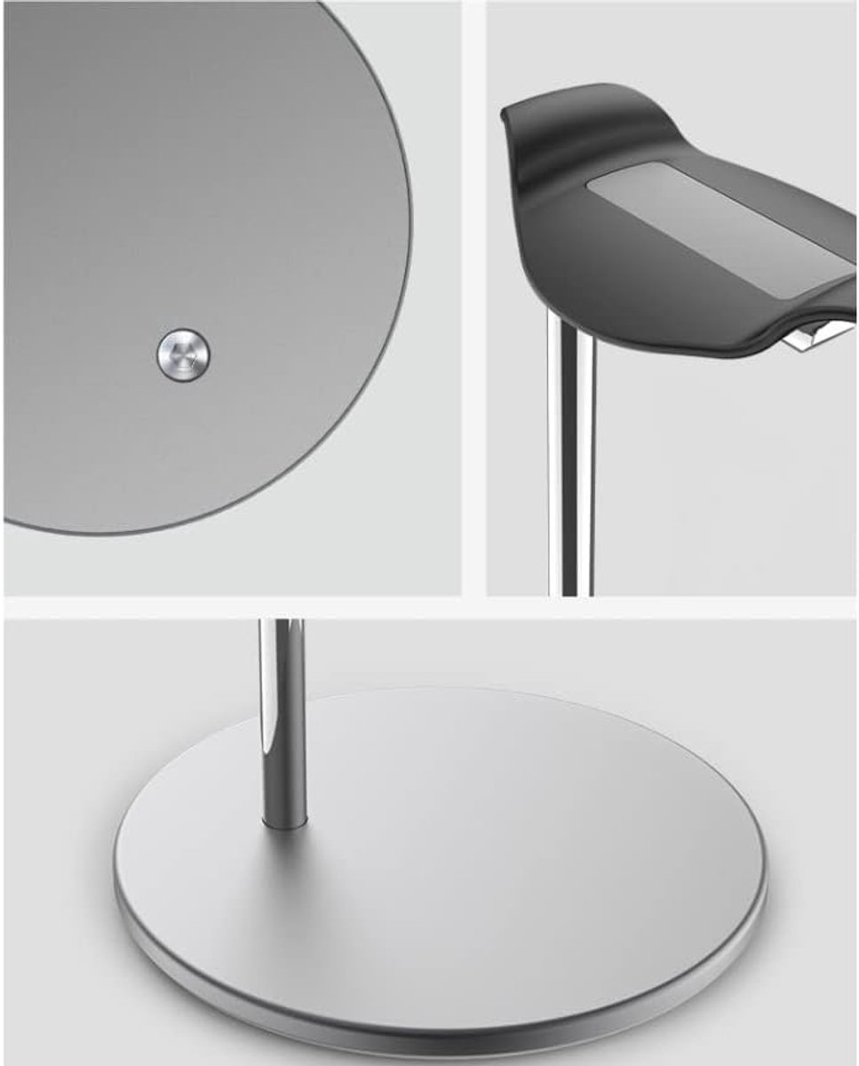 Hoofdtelefoonstandaard - Headsethouder - Bureau Organisatie - Aluminiumlegering - 26 cm - Zilver