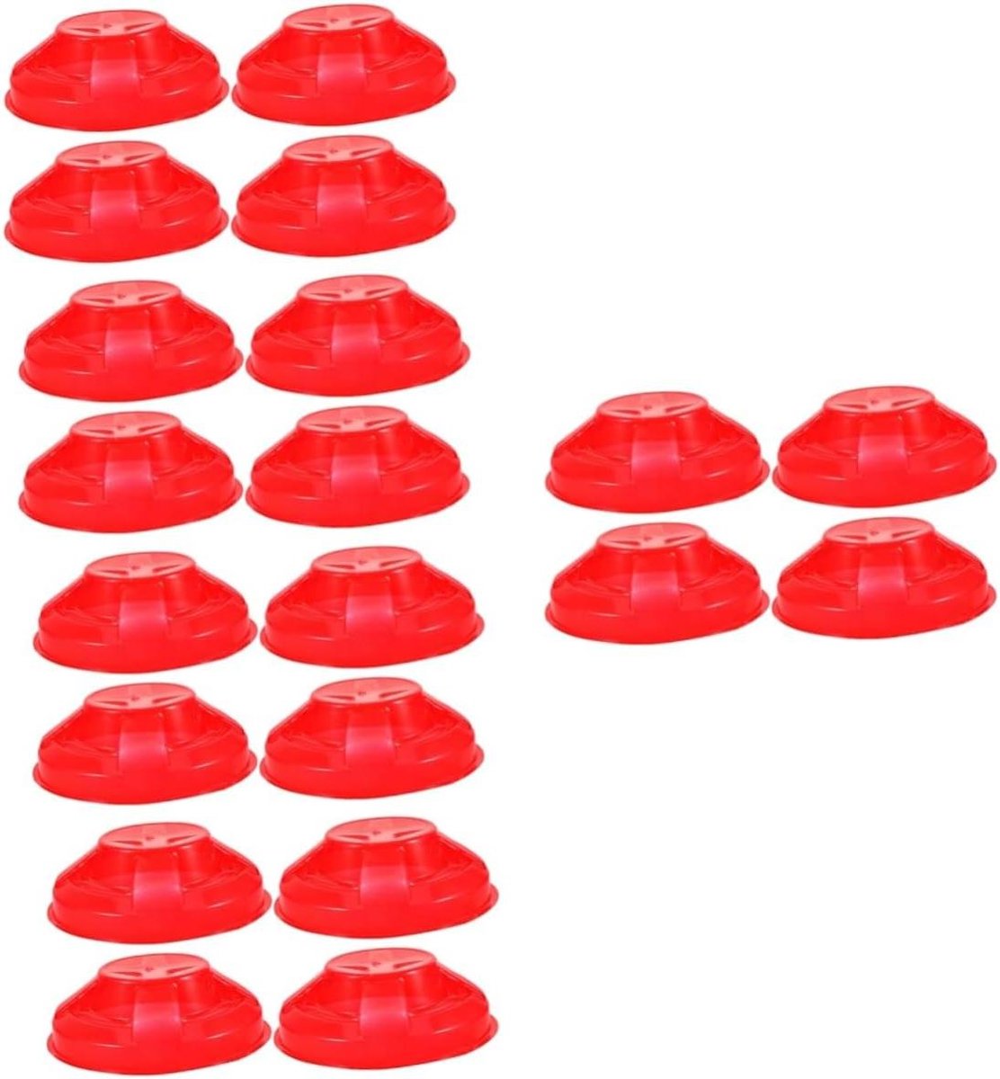 Rookmelder Beschermhoes - Alarm Kap - Keuken Gebruik - Waterdicht Ontwerp - 20 Stuks - Rood