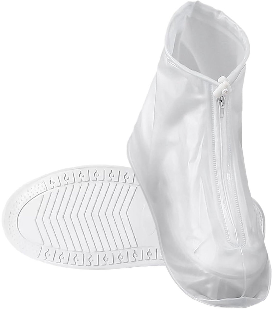 Dailygoods- Schoenhoezen Waterdicht - Herbruikbare Schoenhoezen - Antislip Zolen - 1 Paar - Geschikt voor Maat 43-44 - Duurzaam PVC - Overschoenen