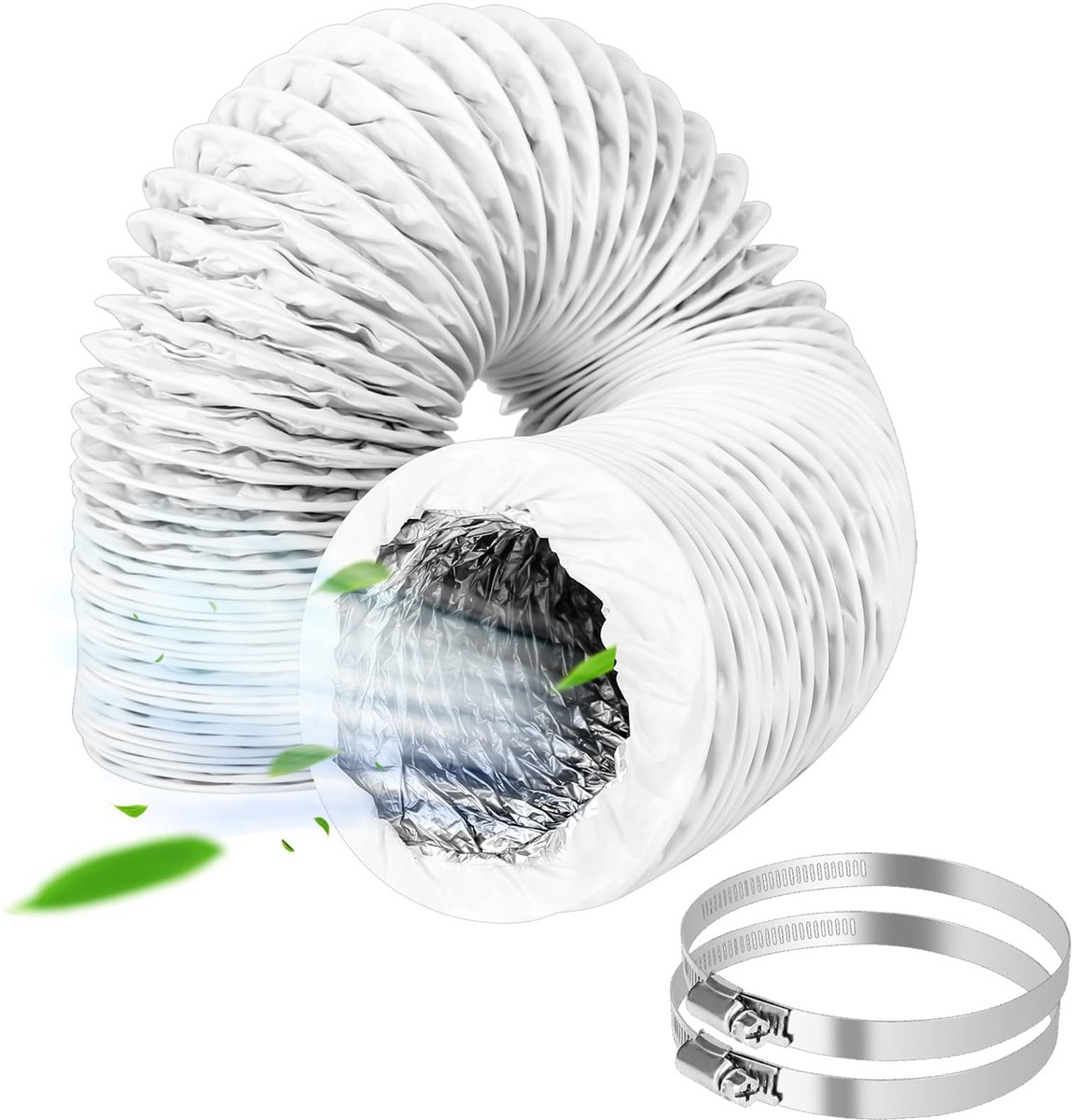 Dailygoods - Flexibele Afvoerslang Ø 100 mm - 3 Meter voor Airconditioning en Afzuigkap