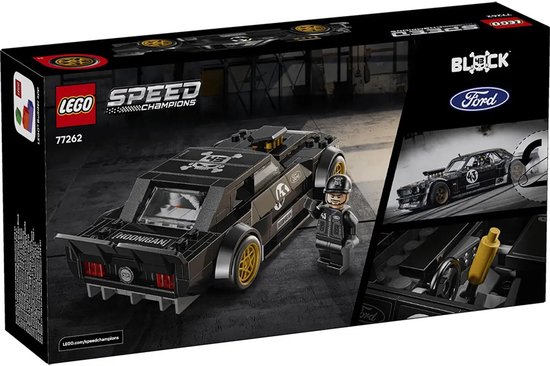 LEGO Speed Champions Ken Blocks '65 Ford Mustang Hoonicorn V1 Kit de construction de voiture pour enfants 77262