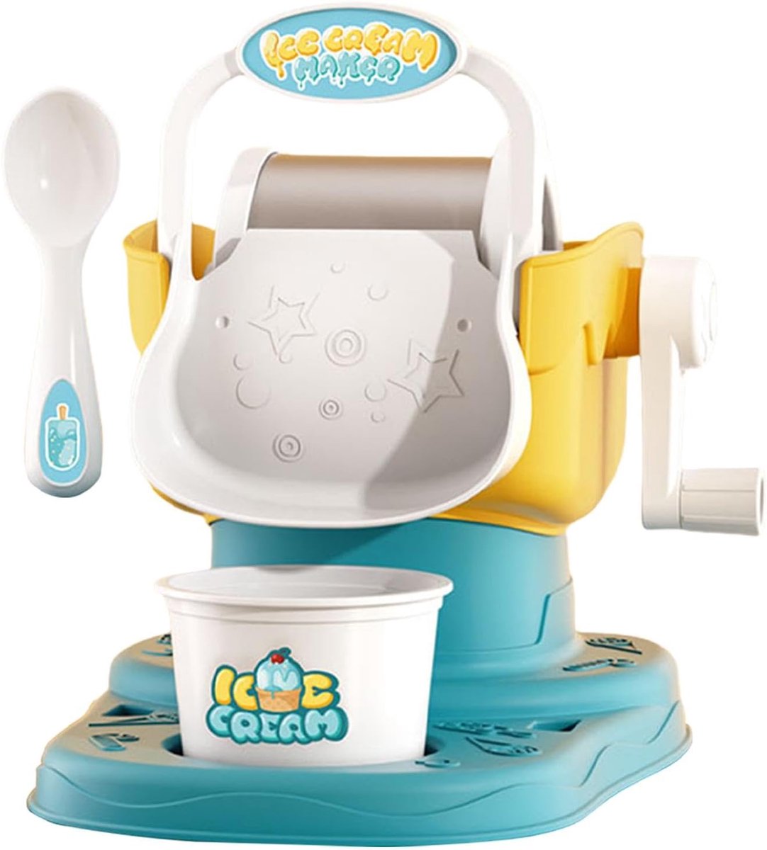 Ijsmachine Kinderen - Yoghurt Maker - Zelf IJs Maken - Stimuleert Creativiteit - 17.5x22.1x19.2cm - Meerkleurig