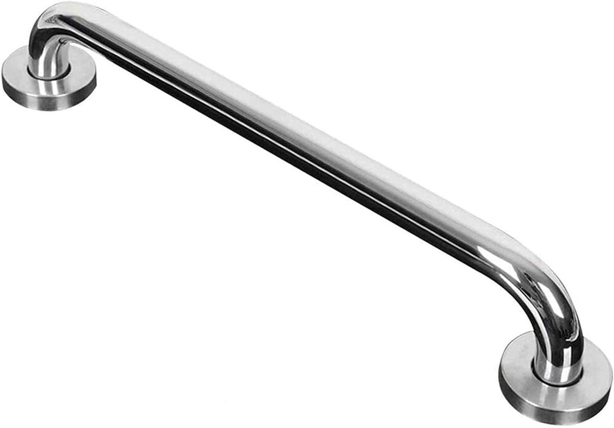 Badkamer handgreep - Douche stang - Valpreventie - Antislip oppervlak - 50 cm - Zilver