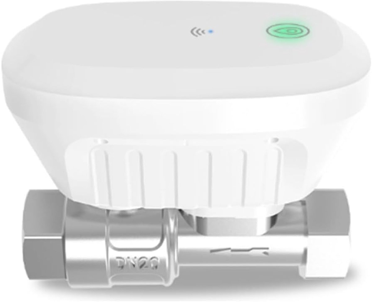 Slimme Waterklep - Watermeter Controller - Waterverbruik Monitoren - App Bediening - DN20 - Grijs