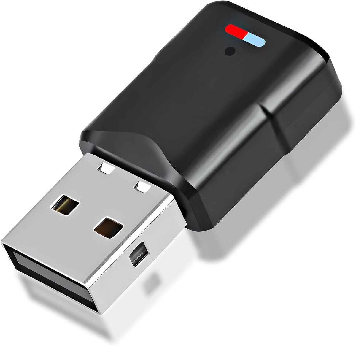 Set van 2 Bluetooth 5.3 USB-adapters voor PS4, PS5, PC, Switch, Console – Draadloze Bluetooth-audio-dongle met Lage Latentie – Dubbele Hoofdtelefoon Verbinding – Plug and Play – 3 Mbit/s Zender/Ontvanger – Compatibel met Windows en MacOS