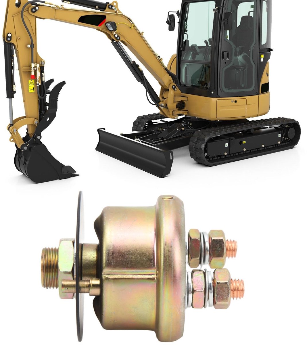 Dailygoods - Hoofdstroomschakelaar - Accu-ontkoppeling - Anti-diefstal Ontstekingsschakelaar - 7H7290 - Geschikt voor Caterpillar - Vervangingsonderde...