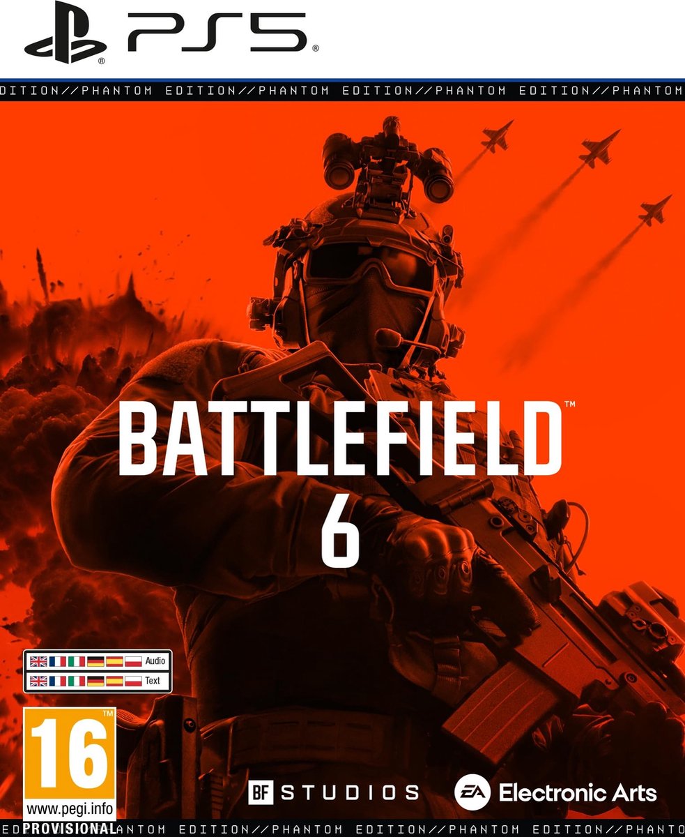 Dailygoods- Videospel Battlefield 6 Phantom Edition - Downloadbare game - Battlefield Pro-token - Battle Pass - Exclusieve beloningen - Ultieme oorlogservaring
