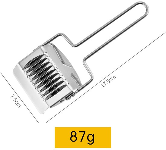 Noedelcutter RVS - Pasta Maker - Deeg Cutter - Keuken Gereedschap - Zelfgemaakte Noedels - Multifunctioneel Gebruik - Pastamaker — afbeelding 3