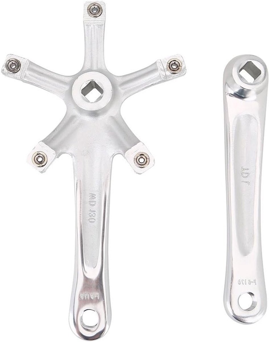 Fiets Crankarmen Set van 1 Paar, 170mm Aluminium Legering voor Mountainbike met 130mm BCD Sprocket