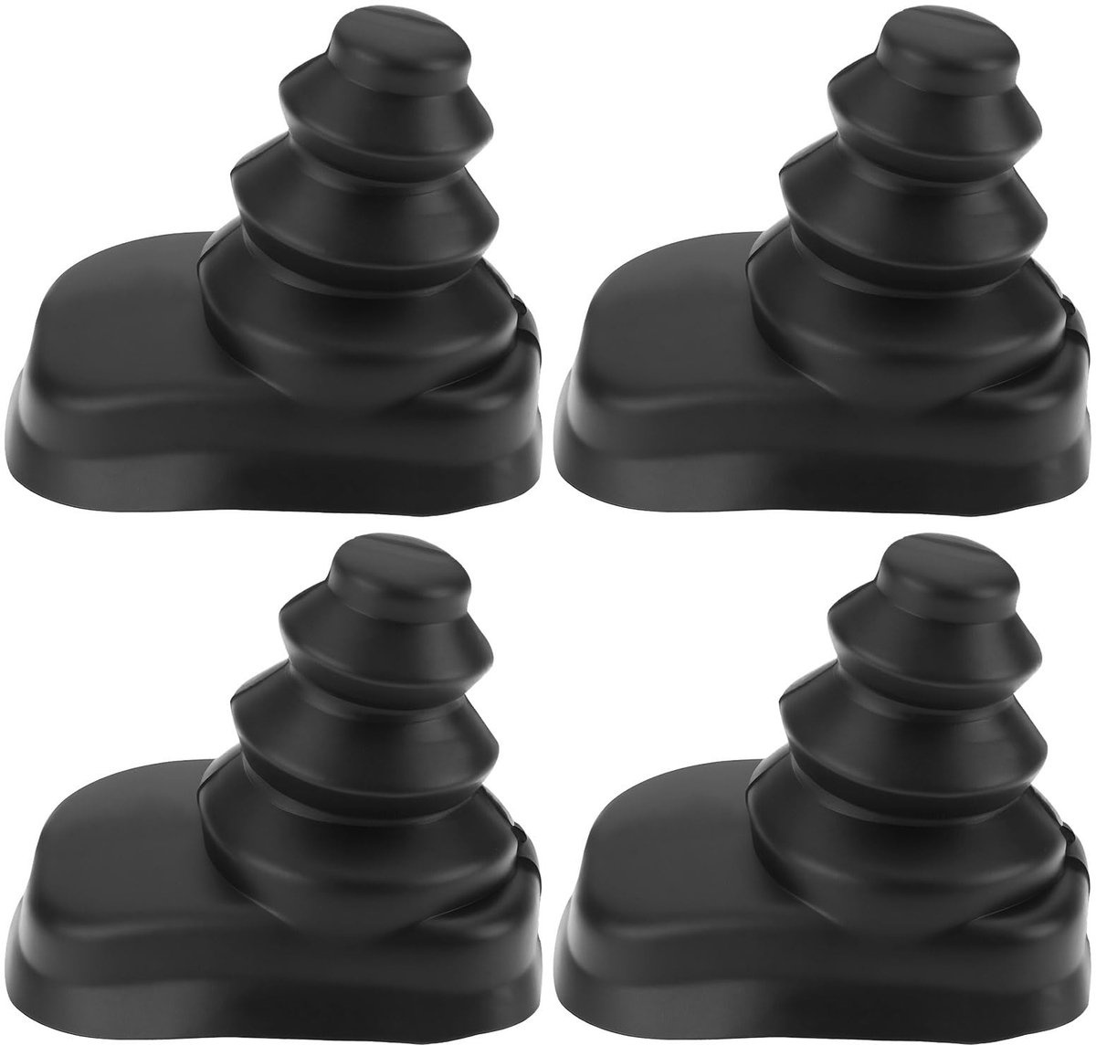 Dailygoods - Rubber Afdichtingen voor Auto Deurcontactschakelaar (Set van 4)