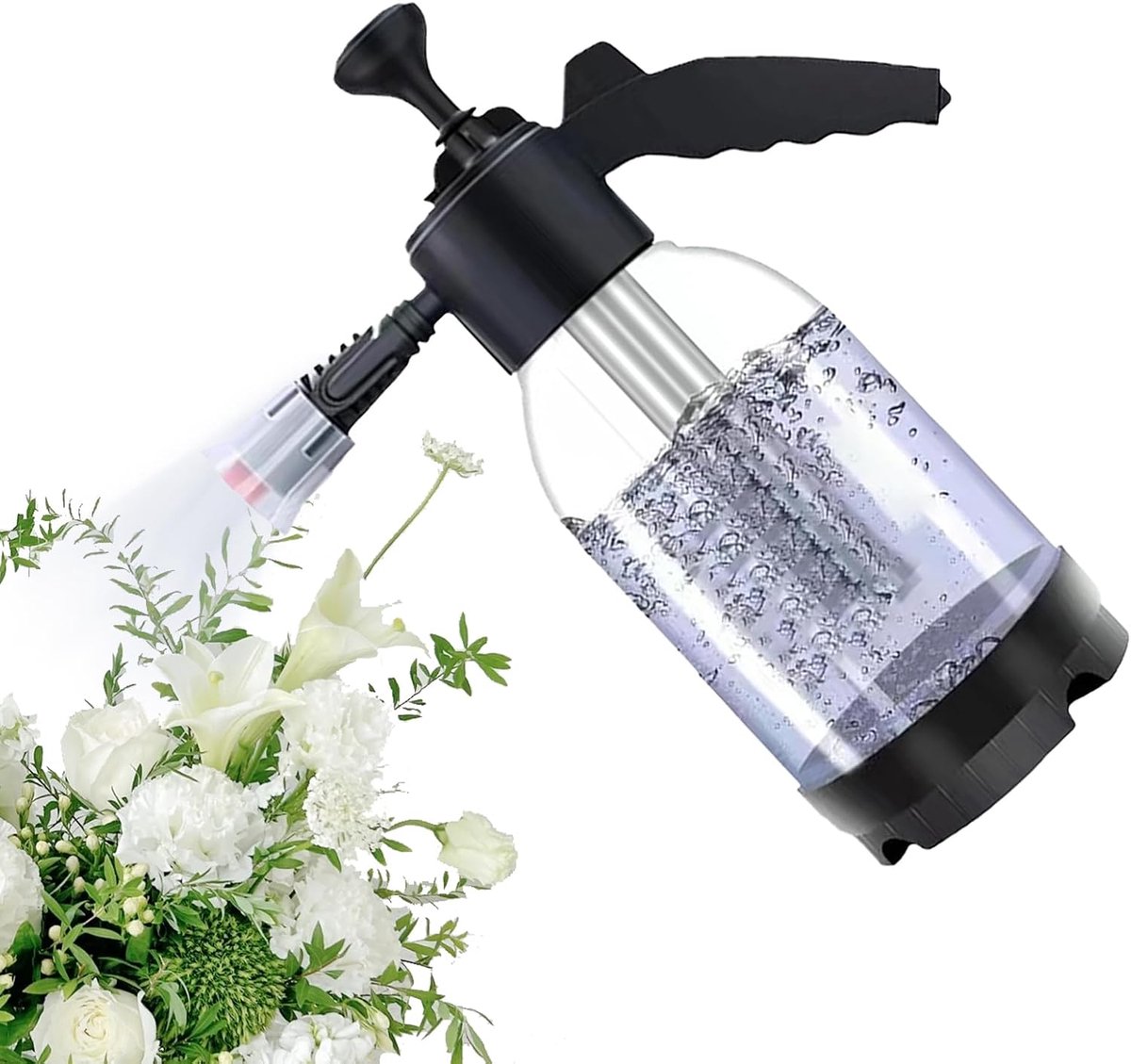 Schuimspuitfles - Handpompsproeier - Auto reinigen - Ventilator mondstuk - 2 Liter inhoud - Transparant