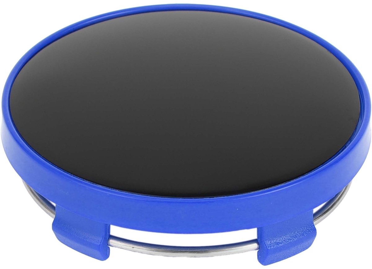 Dailygoods- Wielnaafdopjes 60mm - Universele Naafdoppen - Beschermers voor SUV/Truck - Duurzaam - Eenvoudig te installeren - Blauw/Zwart - Naafdop