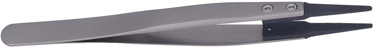 Interchangeable Elbow Tweezers met Plastic Punt - Anti-Static Elektronische Pincet voor Precisiewerk en Reparaties in de Elektronica