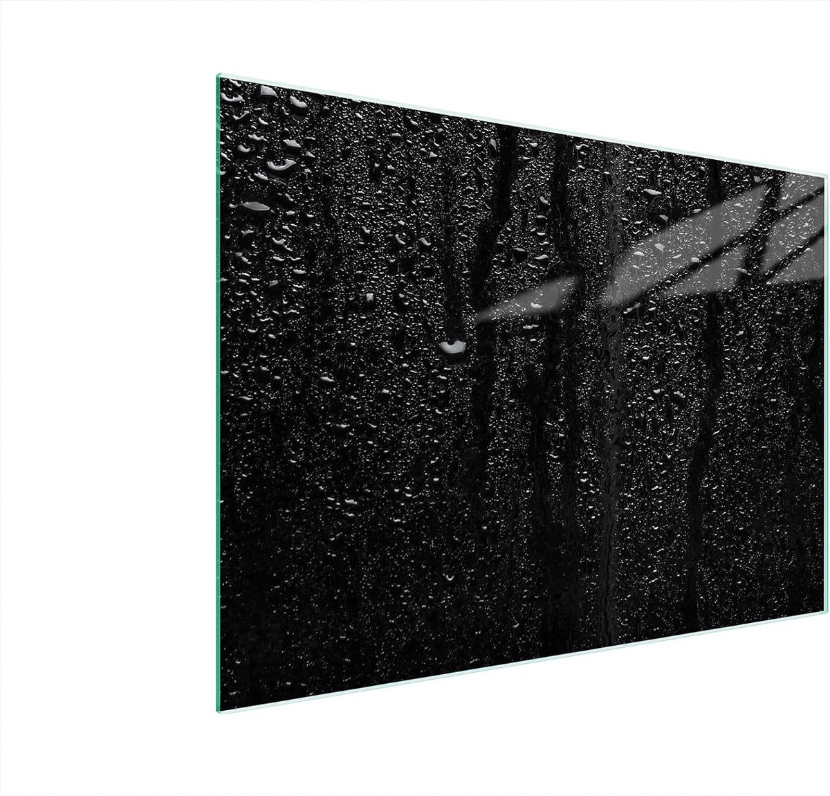 Glazen Werkblad - Kookplaat Beschermer - Keuken Beschermen - Gehard Glas - 40x30 cm - Zwart