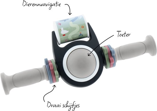 Qibbel Toybar - Speelstuur - Pebble Grey van Qibbel — afbeelding 2