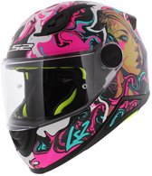 LS2 FF812 Kid Cyberg Paars Cyaan Kinder Integraalhelm - Maat M - Helm