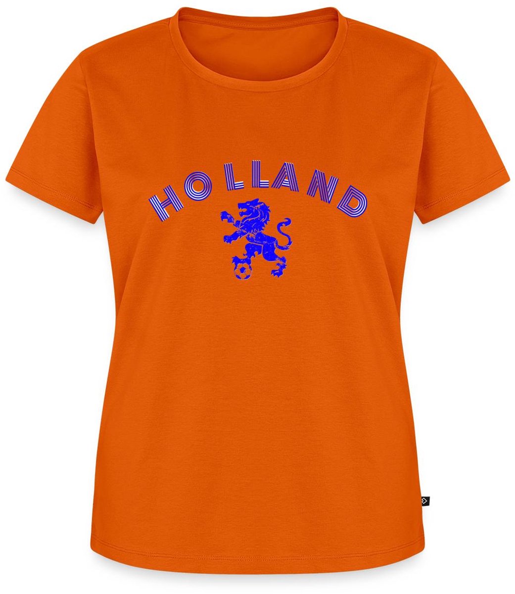 Nederland Voetbal Shirt Holland Leeuw Premium T Shirt Dames