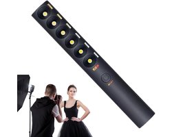 Verstelbare Lamp Stick – Fotografie Verlichting – Video Streaming – Brede Kleurtemperatuur – 23.5 cm – Wit
