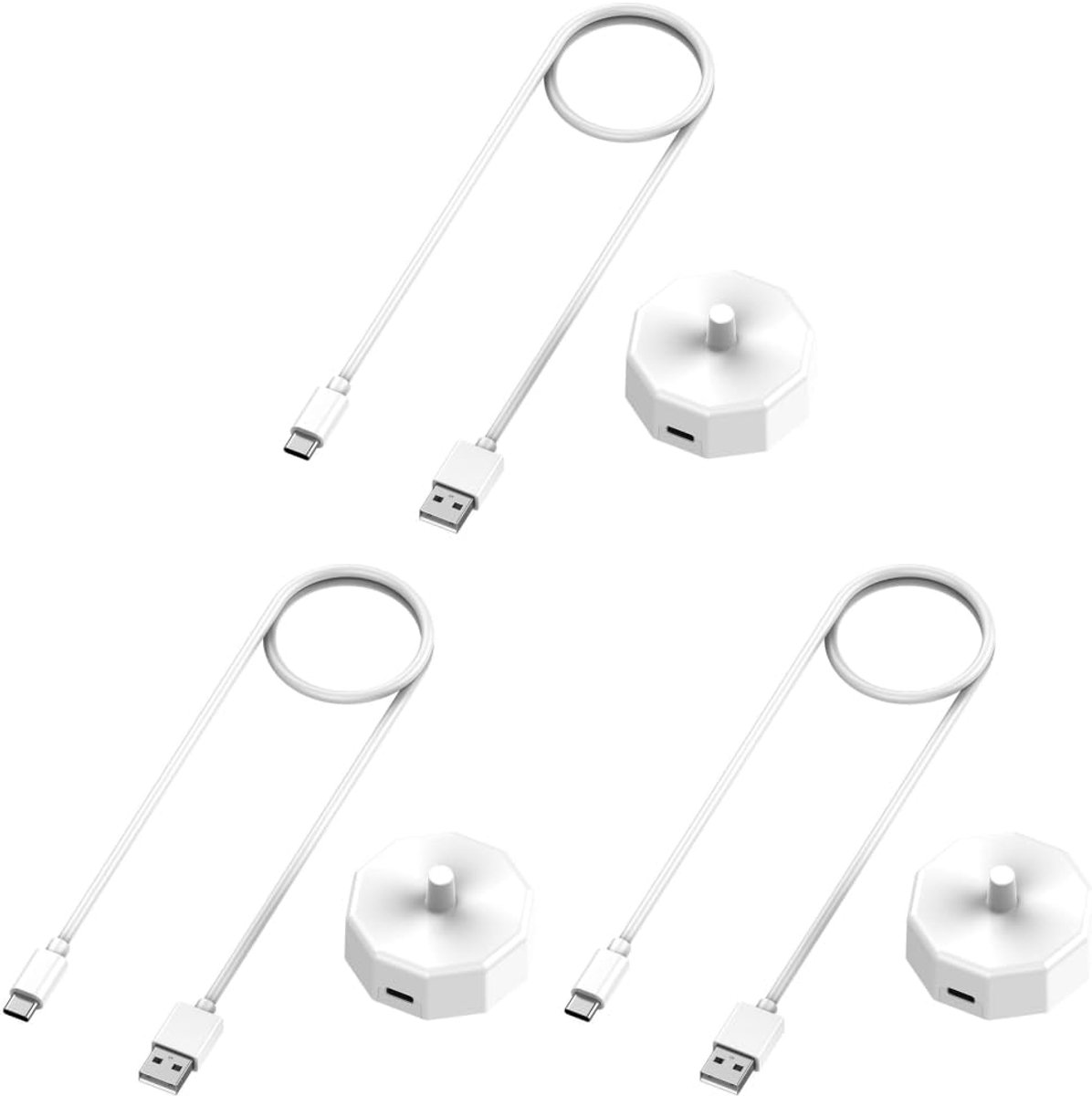 Oplaadbasis Elektrische Tandenborstel - Universele Lader - Veilig Opladen - Type-C Interface - Compact Ontwerp - Zwart