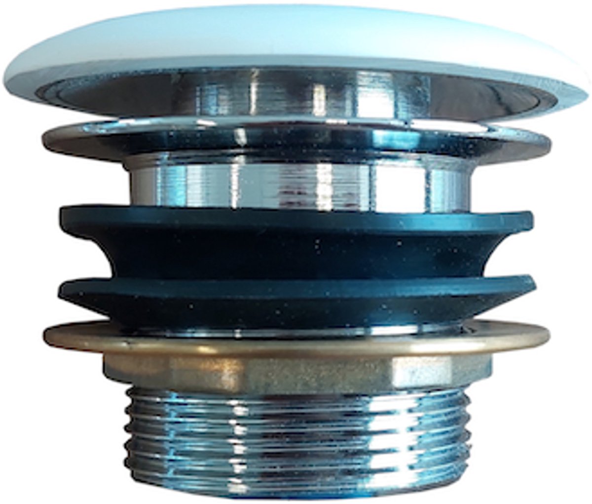 LINEA UNO - Badafvoer met wit composiete stop - - 209208