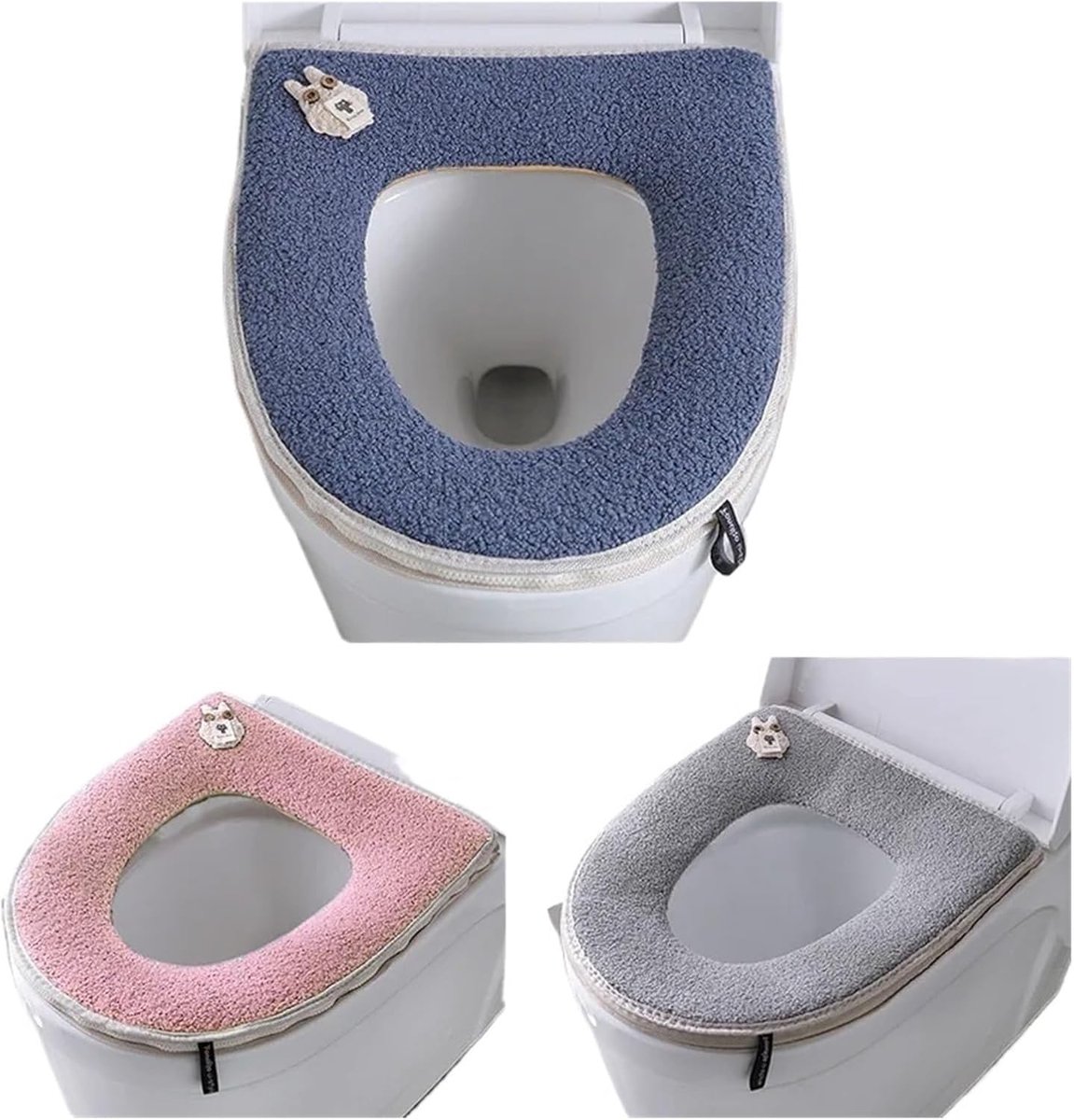 Toiletzitting Kussen - Toiletdekselhoes - Dagelijks Comfort - Wasbaar & Herbruikbaar - Universeel - Roze