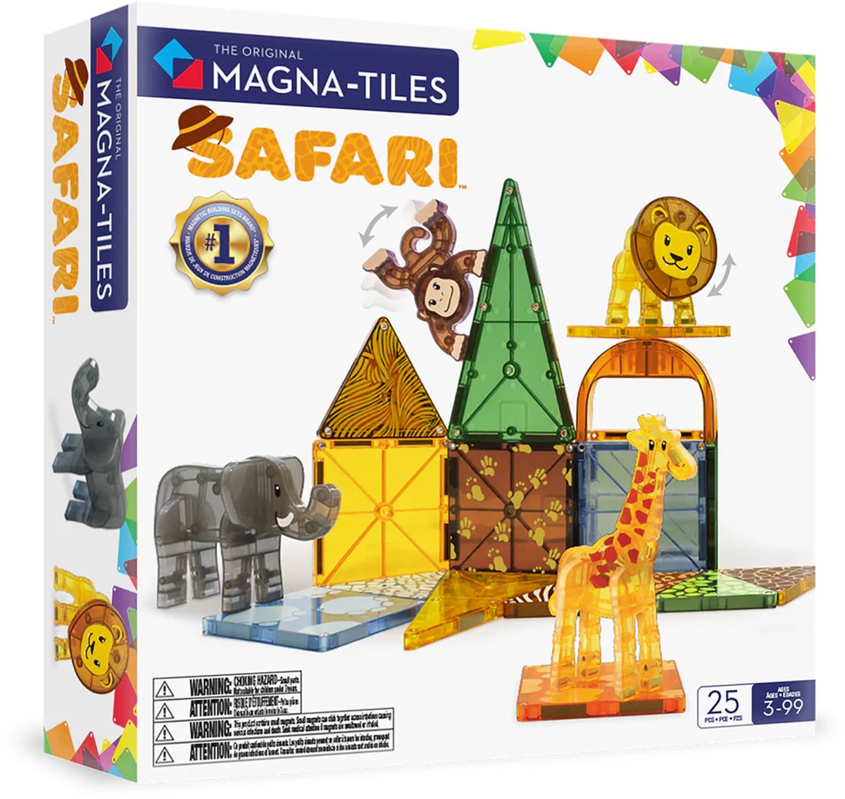 Magna-Tiles | Safari Animals 25 Stuks Set — afbeelding 23
