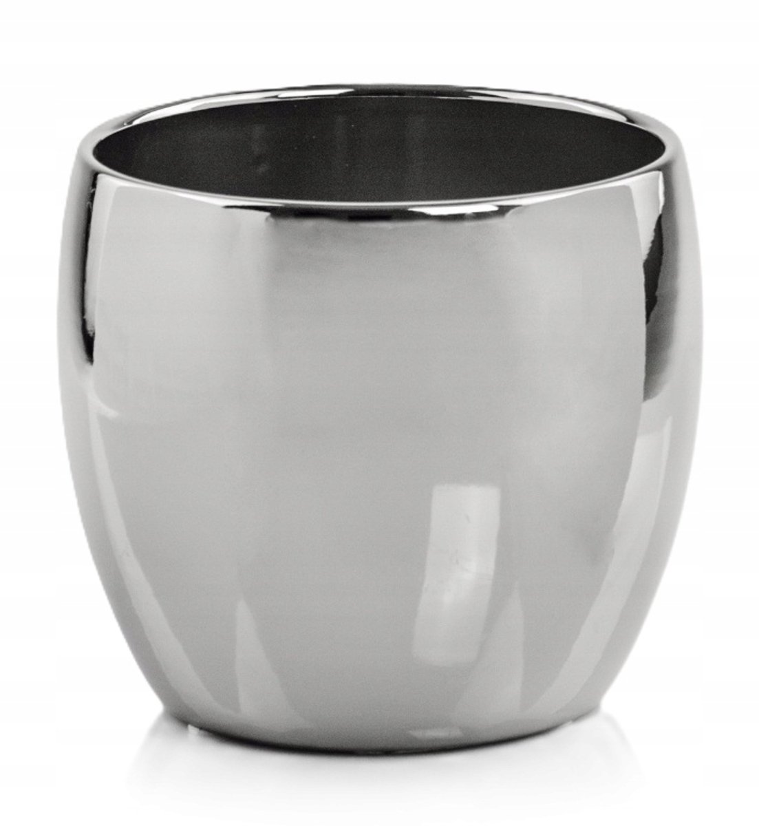 Polnix - Bloempot - Sierlijk - Gekleed Zilver - 15cm
