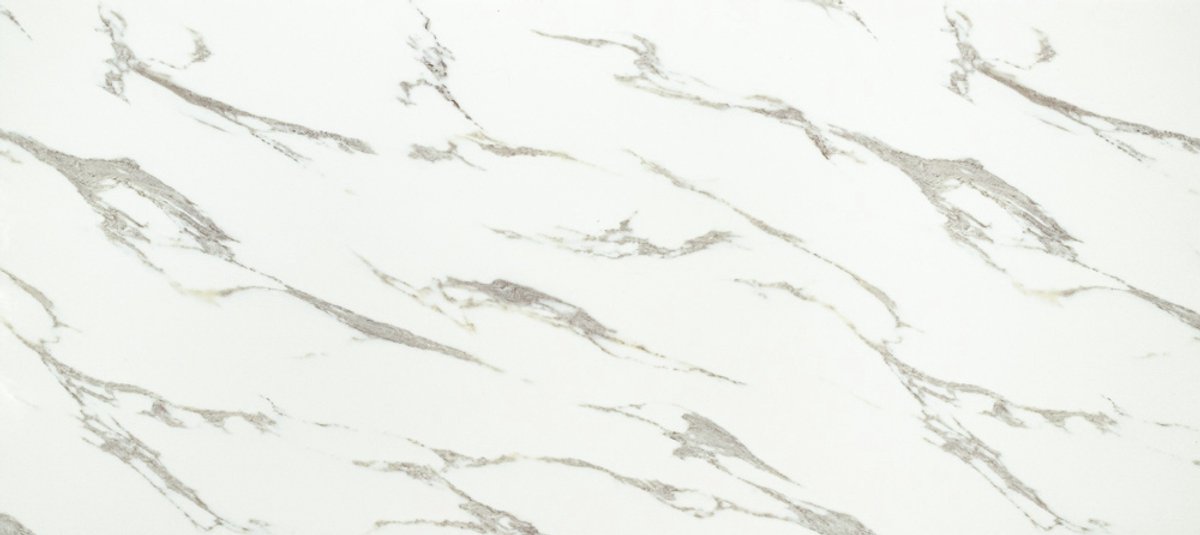 DMS - Decoratief Zelfklevend Paneel - Bia's-grijze Marmerlook - 280x60 cm - Glanzende Afwerking