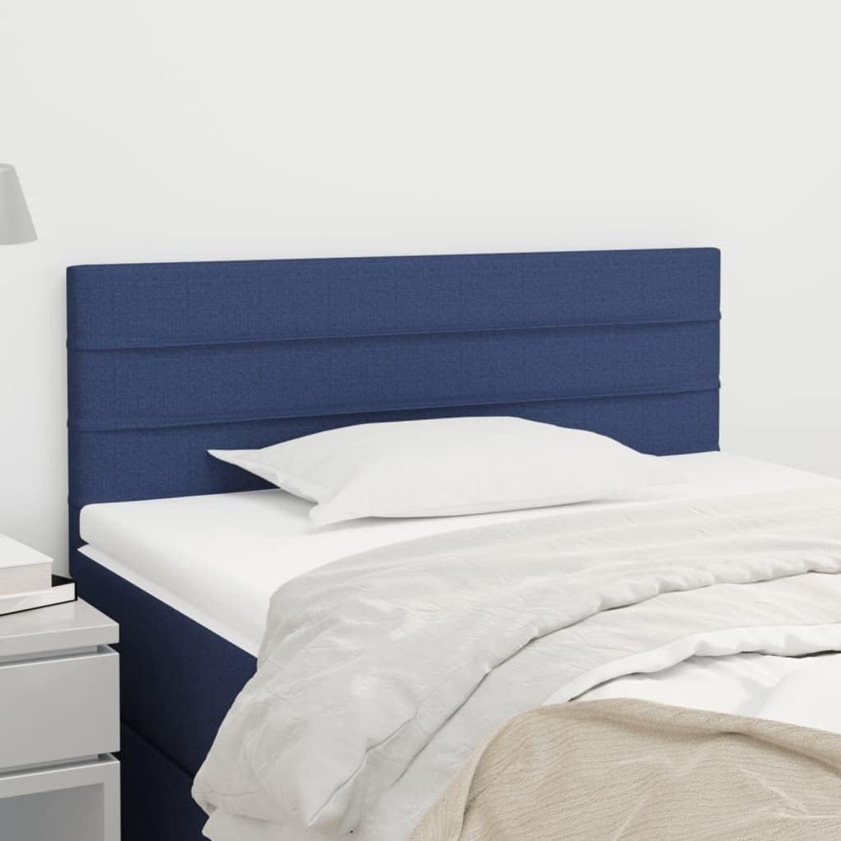 Hoofdeinde Bed - Beddecoratie Slaapkamer - Comfortabel Lezen - In Hoogte Verstelbaar - 100x5x78/88 cm - Blauw