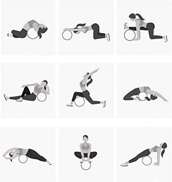 Yoga Wiel - Back Wheel - Yoga Training - Natuurlijk Antislip - 34x15 cm - Houtkleur — afbeelding 5