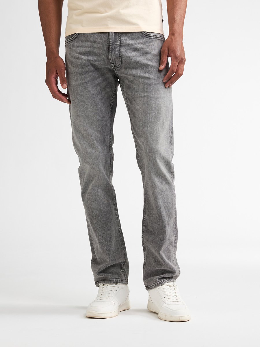 Petrol Industries - Heren Starling Straight Fit Jeans Kalispell - Grijs - Maat W33L32