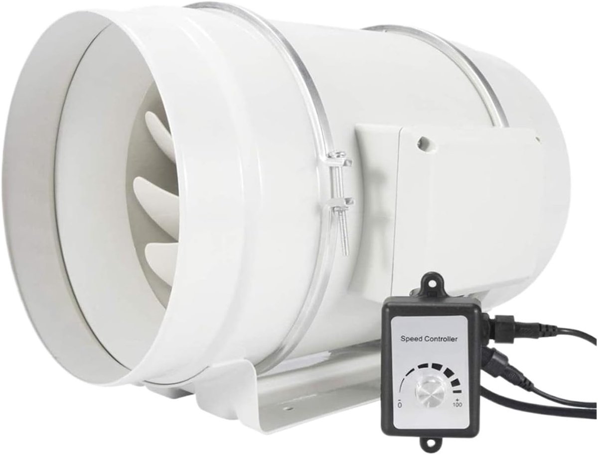 Kanaalventilator - Inline ventilator Afzuigventilator - Luchtstroom Verbeteren - Variabele