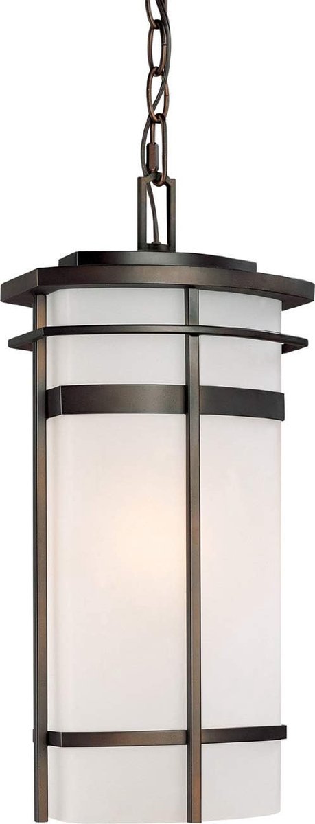 Hangende Lantaarn - Buitenlamp Wandlamp - Terras Verlichten - Gezaaide Glazen - 508 cm Hoo
